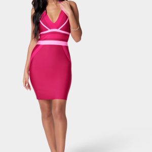 Halter Neck Bandage Dress