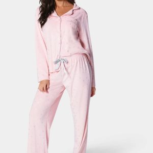 Silver Foil Plush Pajama Set