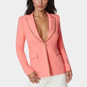 Tailored Gold Chain Trim Jacket