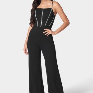 Embellished Corset Jumpsuit