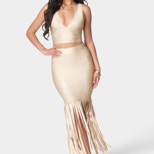 Bandage Foil Two Piece Fringe Set