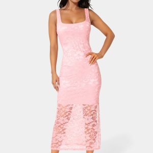 Marseille Lace Square Neck Tank Dress