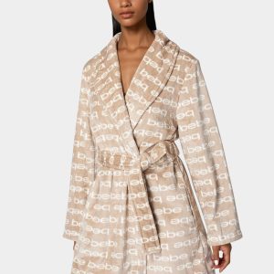 Printed Plush Robe