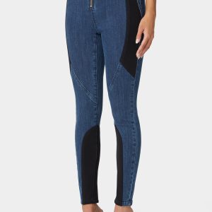 High Waist Pdr Combo Skinny Leg Jeans