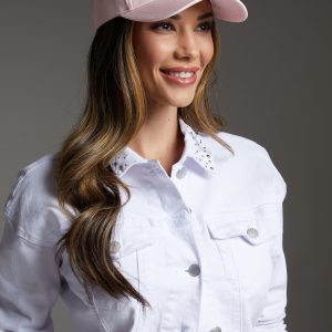 bebe Logo Hat Embellished With Crystals by Swarovski
