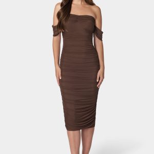 Ruched Midi Dress