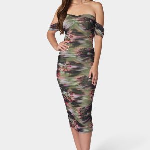 Ruched Midi Dress