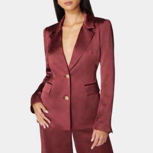 Tailored Satin Blazer