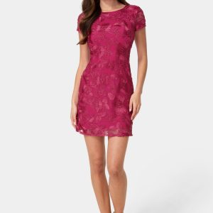 Soutache Short Sleeve Dress