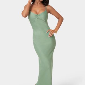 Drape Back Maxi Dress