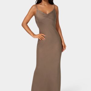 Drape Back Maxi Dress