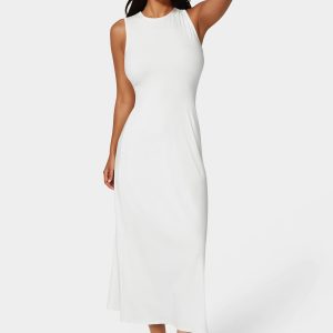 Rib A-Line Maxi Dress