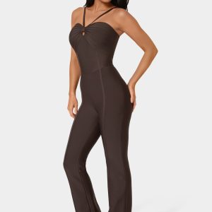 Bandage Mini Flare Leg Jumpsuit