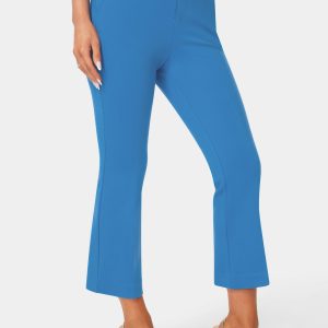 Natural Waist Cropped Flare Leg Pant