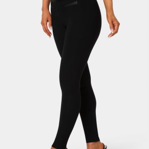 Satiny High Waist Gold Chain Legging