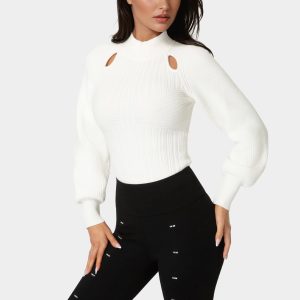 Long Sleeve Ribbed-Knit Top