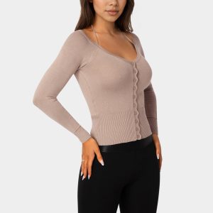 Light Weight Halter Neck Tie Cardigan
