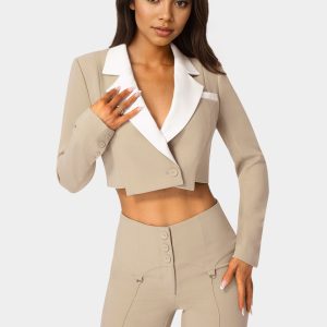 Tailored Two Tone Blazer
