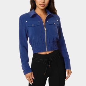Chest Pocket Cropped Jacket