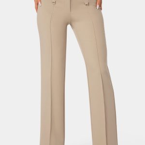 High Waist Corset Illusion Straight Leg Pant