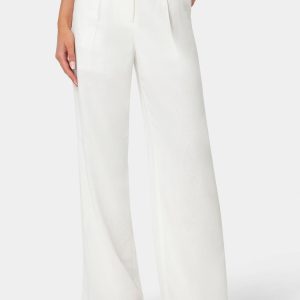 Pleated Linen Wide Leg Pant