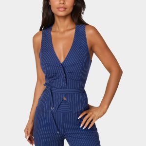 Tailored Stripe Vest