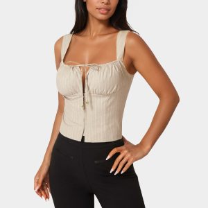 Stripe Corset Top