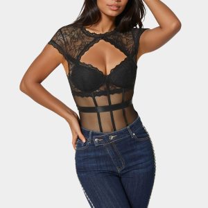 Lace & Mesh Bodysuit