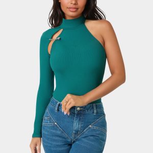 Power Rib One Sleeve Bodysuit