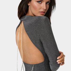 Glittery Back Jewel Bodysuit