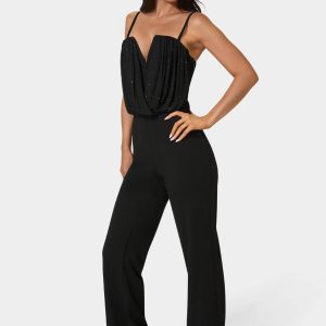 Embellished Flared Leg Jumpsuit