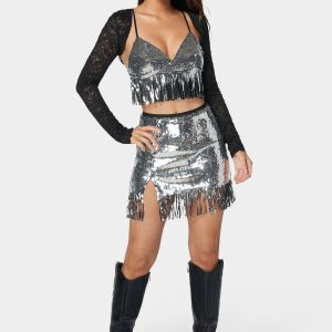 Sequins Mini Skort