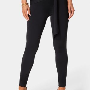 High Waist Draped Sash Legging