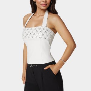 Halter Neck Bead Sequin Top