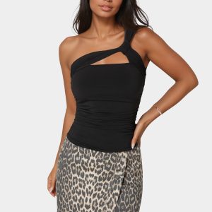 One Shoulder Knit Top