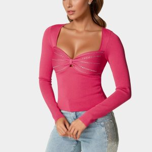 Embelished Long Sleeve Sweater
