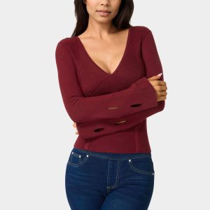 Cut Out Sleeve Detail Sweater