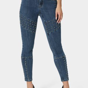 Natural Waist Skinny Leg Jeans