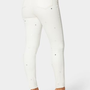 High Waist Mirror Effect Skinny Leg Jeans