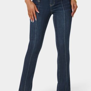 Natural Waist Mini Bootcut Leg Jeans
