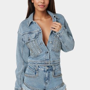 Studded Denim Jacket