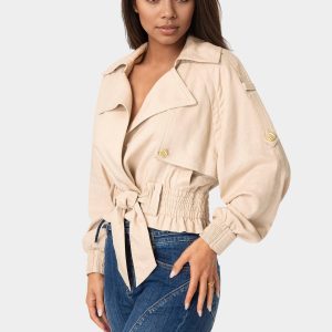 Cropped Trench Jacket
