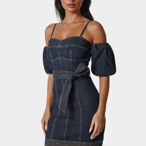 Fitted Denim Dress