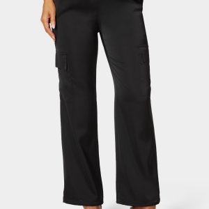 Luxe Satin Cargo Jogger