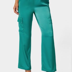 Luxe Satin Cargo Jogger