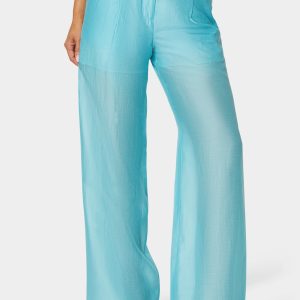 High Waist Palazzo Leg Pull On Pant