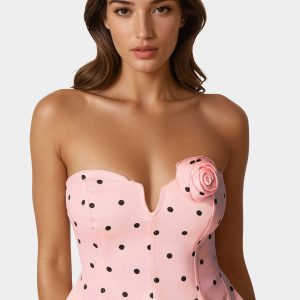 Rosette Satin Corset