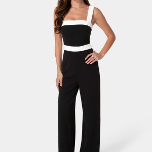 Colorblock Square Neck Jumpsuit