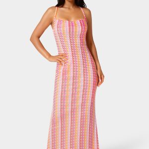 Printed Bodycon Maxi Dress