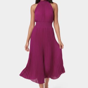Sleeveless Pleated Dress